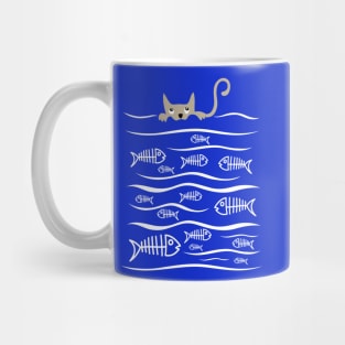 Cat and Fish Mug